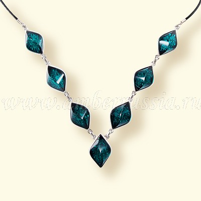 Колье Бернит, посеребрение