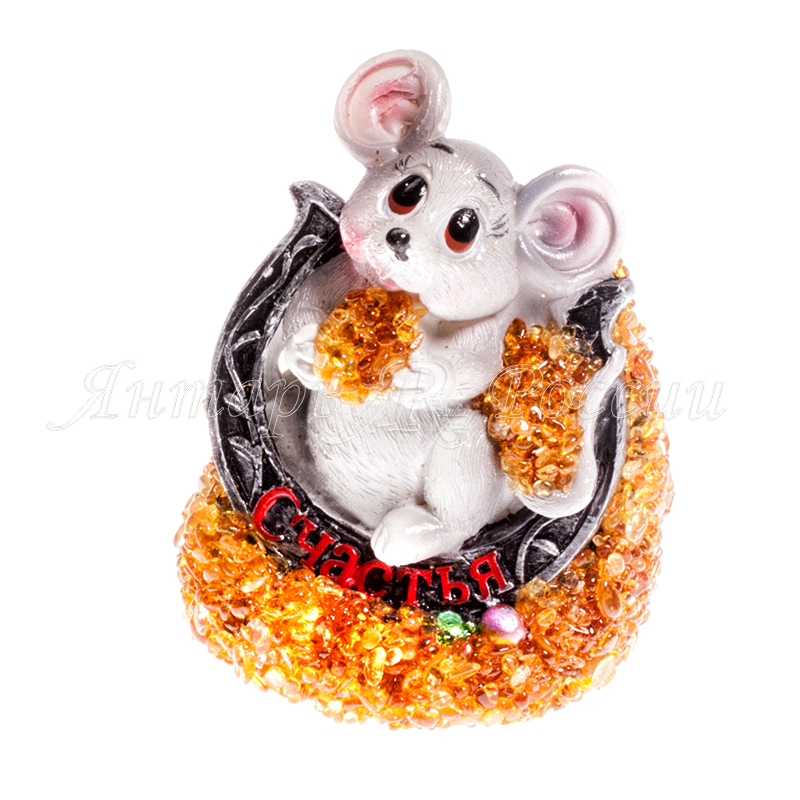 Мышь копилка Керамика Янтарь